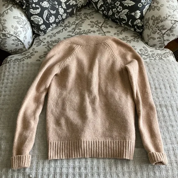 Women’s Madewell Button Sweater Size Small 100% Merino Wool Tan GUC - Picture 8 of 10